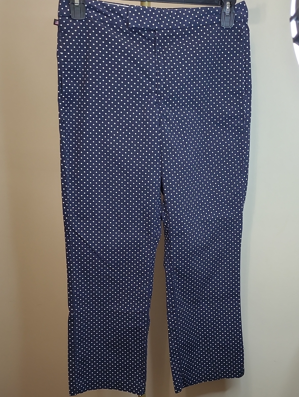 VINTAGE Polo Jeans Company by Ralph Lauren Navy Blue Polka Dot Pants size 8